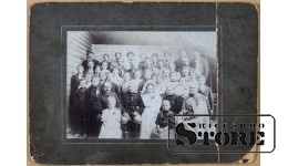 Старинная открытка "Свадебная фотография"
