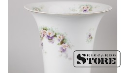 Ваза, фарфор, Рига, Фабрика М.С Кузнецова, 30-е годы, производственный брак , 21 cm ,  CSA263