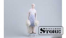 СТАТУЭТКА, Колхозница , РИЖСКАЯ ФАРФОРОВАЯ ФАБРИКА, АВТОР МОДЕЛИ - Зина Улсте, 50-Е ГОДЫ , 30.0 см.