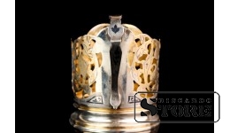 Подстаканник, серебро, 875 проба, СССР