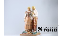 Статуэтка, Народная пара , Керамика , Литва, СССР, Каунасский комбинат "Дайле" , 34 см