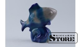 Статуэтка, Рыбка , фарфор, Рига , Рижская фарфоровая фабрика, 7,8 см