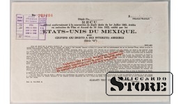 Квитанция класса А на 60 долларов, Мексиканские соединённые штаты,  1922 год