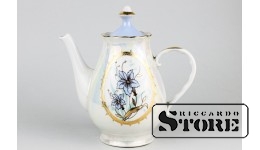 Кофейник из сервиза "Вакарс", фарфор, Рига, Рижский фарфоровый завод, автор Таисия Полуйкевич, 1979-1989 год CSA792