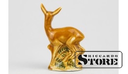 Статуэтка косуля, фарфор, Рига, рижский фарфоровый завод, 50-е годы CSA418