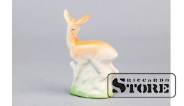 Статуэтка косуля, фарфор, Рига, рижский фарфоровый завод, 50-е годы
