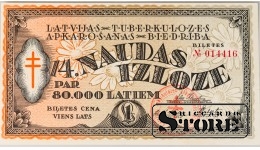 Latvia 1 Lats 1936 Lottery ticket XF 14416