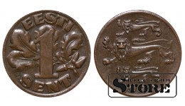 Эстония, 1 сент, 1929. год, бронза