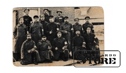 Старинная открытка "Группа сослужывцев" CSA12