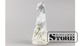 Статуэтка, Козлик, фарфор, Рига, Рижская фарфоровая фабрика, 1950 г., 9,8 см