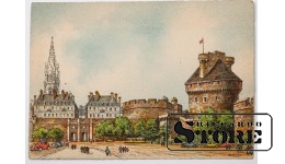 Vintage postcard French castle. 20th century # NT277