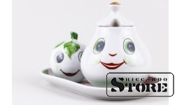 Фарфор , Комплект для специя , Рига , 9 см , 6 см
