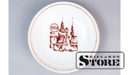 Тарелка с видом Риги, фарфор, Рига, Рижский фарфоровый завод, 90е годы, первый сорт