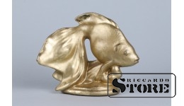 Статуэтка, Вуалехвост , Рига , Рижская фарфоровая фабрика, 60-е годы , 12,5 см. (Проф.золочение более позднего периода)