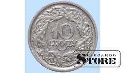 Польша, 10 гроши, 1923 год, никель