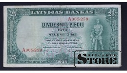 BANKNOTE , LATVIA , 25 LATI 1938 GADS - A005259