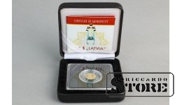 Монета, 12 $ "LATVIA", 2011, золото
