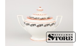 Сахарница, фарфор, Рига, фабрика имени Ессена, 30-е годы, первый сорт , 12 cm ,  CSA173