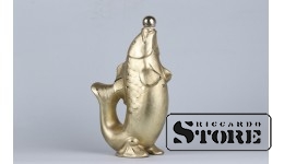 Статуэтка, Рыба , Рига , Рижская фарфоровая фабрика, 50 -е годы (Проф.золочение более позднего периода)