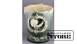 Faience, Large Interior Vase, Latvia, Riga, Zelm & Bohm, 1890, 19th Century, 33.5 x 27.5