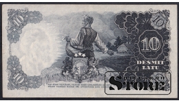 Latvia, 10 Latu, 1937, XF