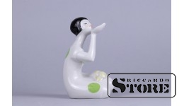 Cтатуэтка,Одуванчик ,фарфор,Рига, Рижская фарфоровая фабрика,автор модели -Айна Меллупе 60-е годы , 14 см.