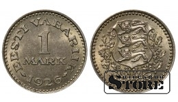 Эстония, 1 марка, 1926. год, Никелевая бронза