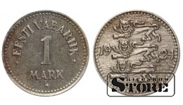 Эстония, 1 марка, 1924. год, Никелевая бронза