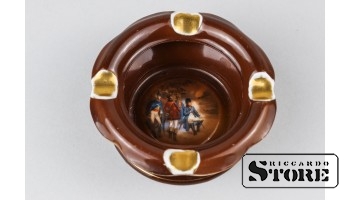 Пепельница Глория, фарфор, Карлсбад, Чехословакия , 9 cm , CSA276