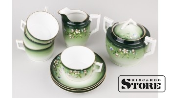 Сервиз чайный, фарфор, Рига, Фабрика М.С Кузнецова, 1937-1940 год CSA168