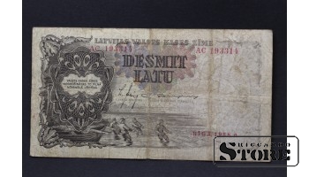 BANKNOTE , LATVIA, 10 LATI 1938 GADS - AC 193314