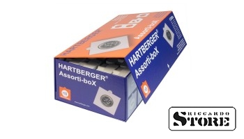 HARTBERGER assortī kasete ar pašlīmējošiem, šķirotiem monētu rāmīšiem.