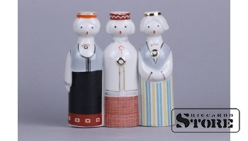 figūriņa panno. Rīgas porcelāna fabrika, 1950tie gadi, 13 cm