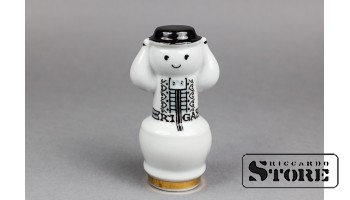 Статуэтка снеговик ,фарфор ,Рига ,Рижский фарфоровая фабрика , 70-е годы , 9,2 см