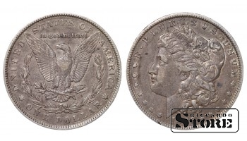 1886 USA münt, Hõbedane, Haruldane 1 dollarit KM# 110 #USA2542
