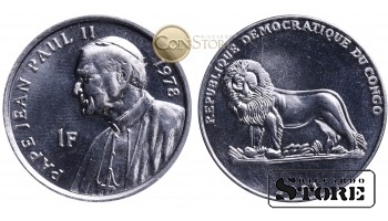 Конго - ДРК , 1 франк 2004 год