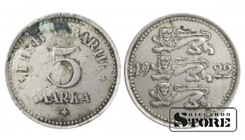 Estonia 5 Mark 1922