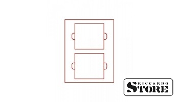 Veliūrinis dėklas RAUCHGLAS modifikacijoje su stačiakampėmis angomis 2x5 originaliai supakuotiems Vokietijos eurų monetų komplektams, su štampavimo blizgesiu (iki 2014 m.).