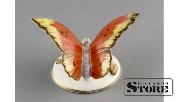 Figūriņa, Tauriņš, porcelāns, Rīga, Rīgas porcelāna fabrika, 1950-tie gadi, 6 cm, 1.šķira