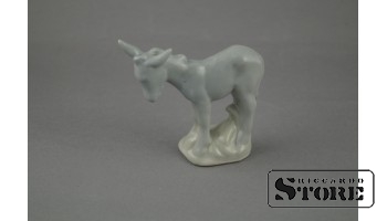 Статуэтка, Ослик , Фарфор ,Рига , Рижская фарфоровая фабрика, середина 20 века , 7.5 см.