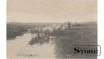 Старинная открытка времён Ульманиса