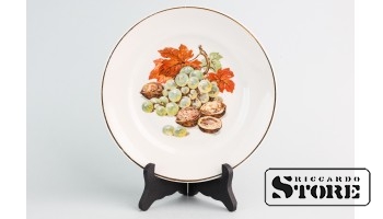 Блюдце, фарфор, Рига, Рижский фарфоро-фаянсовый завод, 50е годы, 2 сорт