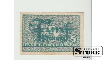 Vokietija, 5 Pfennigai, 1948 m., XF