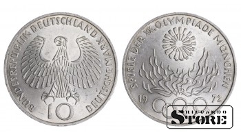 1972 West Germany Deutschland Coin Silver Coinage Rare "10 Mark" KM# 112 #G1608