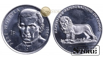 Конго - ДРК , 1 франк 2004 год