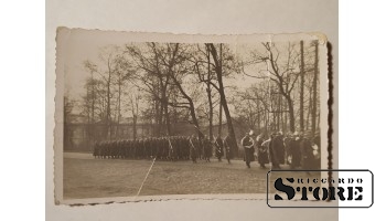 Довоенная Латвийская армия. Парад с оркестром