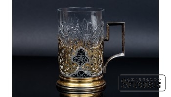 Серебряный подстаканник 875 проба , 80 г , СССР