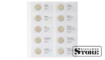 Illustrated sheet for 2-euro commemorative coins: Latvia 2023 – Croatia 2023