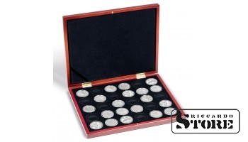 VOLTERRA UNO presentation case for 30 German 20-euro commemorative coins in capsules, black