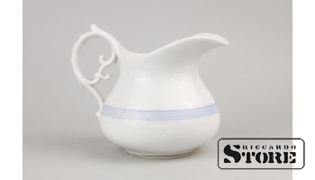 Молочник, фарфор, Рига, Завод М.С.Кузнецова, 1864-1887 год , 10 cm , CSA371